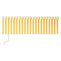 Auvent automatique rétractable avec store 4x3 m Jaune et blanc