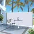 Auvent latéral rétractable de patio 140x300 cm Crème