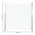 Auvent latéral rétractable de patio 140x300 cm Crème