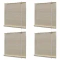 Stores à rouleau Bambou naturel 4 pcs 120x160 cm