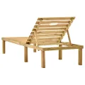 Chaise longue de jardin avec table Bois de pin imprégné