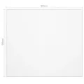 Protecteur de table transparent 90x90 cm 2 mm PVC