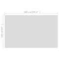 Film solaire de piscine flottant PE 260x160 cm Gris