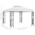 Tonnelle 3x3 m Blanc 180 g/m²