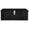 Boîte de rangement Noir 80x39x30 cm Aluminium
