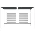 Belvédère avec auvent rétractable 4x3x2,3 m Anthracite 180 g/m²