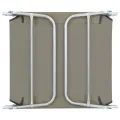 Chaises longues pliables lot de 2 Acier et tissu Taupe