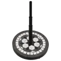 Base de parasol noir et blanc rond 12 kg