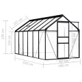 Serre Anthracite Aluminium 7,03 m²