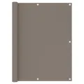 Écran de balcon Taupe 120x600 cm Tissu Oxford