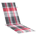 Chaise longue de jardin avec coussin Bois d'acacia solide