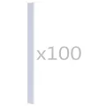 Attaches de bande de clôture 100 pcs PVC Transparent