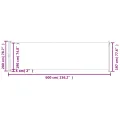 Auvent latéral rétractable de patio 200x600 cm Noir