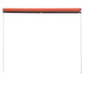 Auvent rétractable 250x150 cm Orange et marron