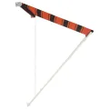 Auvent rétractable 250x150 cm Orange et marron