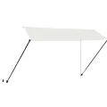 Auvent rétractable avec LED 350x150 cm Crème