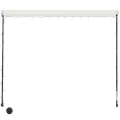 Auvent rétractable avec LED 350x150 cm Crème