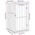 Abri à outils de jardin vert 88x89x161 cm acier galvanisé