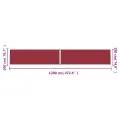 Auvent latéral rétractable Rouge 200x1200 cm