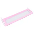 Barrière de sécurité de lit d'enfant Rose 120x42 cm Polyester