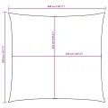 Voile de parasol tissu oxford carré 3,6x3,6 m vert foncé