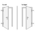 Porte d'entrée anthracite 98x190 cm PVC