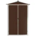 Abri de jardin Marron 116x45x175 cm Acier galvanisé