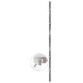 Porte d'entrée anthracite 98x200 cm PVC