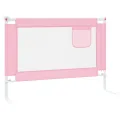 Barrière de sécurité de lit enfant Rose 90x25 cm Tissu