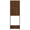Meuble pour machine à laver Chêne marron 64x25,5x190 cm