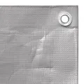 Bâche 260 g/m² 3x3 m Gris PEHD