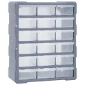 Organisateur multi-tiroirs avec 18 tiroirs centraux 38x16x47 cm