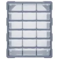 Organisateur multi-tiroirs avec 18 tiroirs centraux 38x16x47 cm