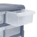 Organisateur multi-tiroirs avec 18 tiroirs centraux 38x16x47 cm