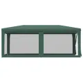 Tente de fête avec 4 parois latérales en maille Vert 3x6 m PEHD