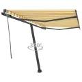 Auvent automatique sur pied 300x250 cm Jaune/Blanc