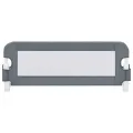 Barrière de lit enfant Gris 102x42 cm Polyester