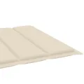 Chaise longue de jardin avec coussin Bois d'acacia solide
