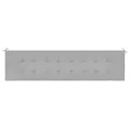 Coussin de banc de jardin gris 200x50x3 cm tissu oxford