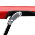Chaise longue pliable 2 places rouge Acier