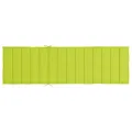 Coussin de chaise longue vert vif 200x50x3 cm tissu oxford