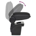 Accoudoir de voiture noir 16x30x(40-50) cm ABS