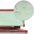 Clapier Rouge 310x70x87 cm Pin massif et sapin