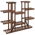 Support à fleurs 110x25x110,5 cm bois massif de sapin