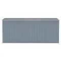 Abri de jardin mural Gris 118x382x178 cm Acier galvanisé