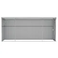 Abri de jardin mural Gris 118x382x178 cm Acier galvanisé