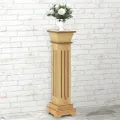 Support pilier carré à plantes Bois clair 17x17x66 cm MDF