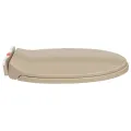 Siège de toilette à fermeture en douceur Beige Ovale
