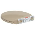 Siège de toilette à fermeture en douceur Beige Ovale