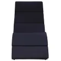 Transat avec coussin Résine tressée Noir
